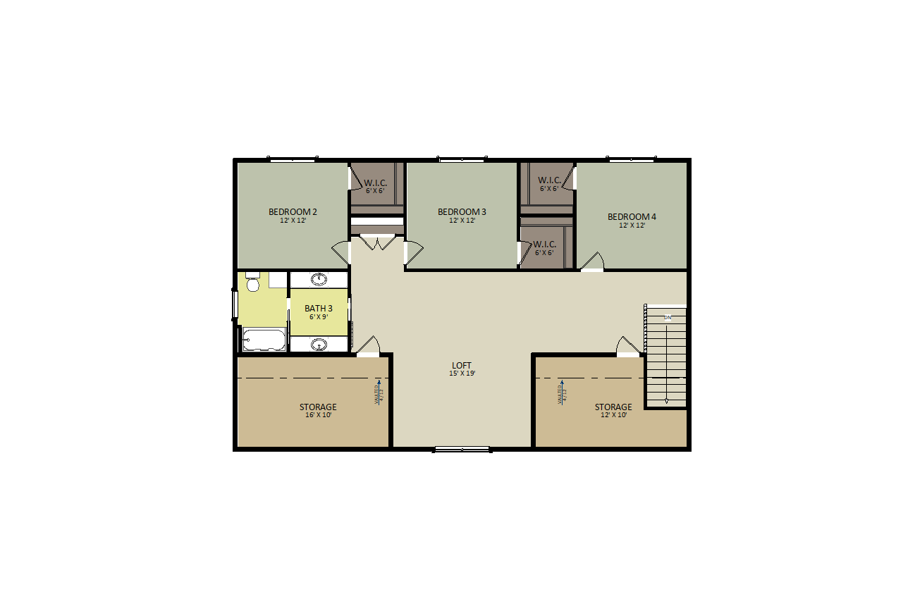 Dakota Second Floor Floor Plan